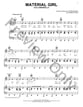 Material Girl piano sheet music cover